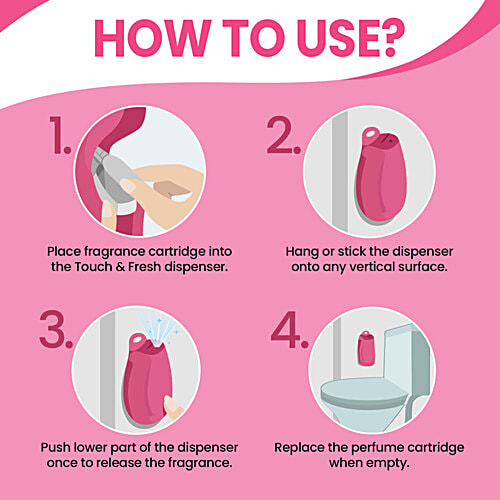 Glade Touch & Fresh Aerosol Air Freshener - Floral Perfection, 12 ml Instant Freshness
Eliminates Odours
Refreshes Ambience