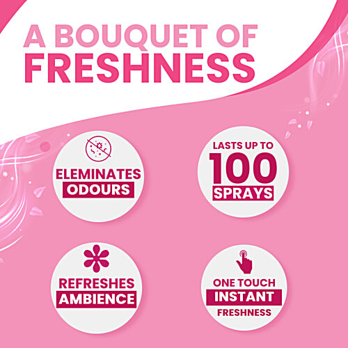 Glade Touch & Fresh Aerosol Air Freshener - Floral Perfection, 12 ml Instant Freshness
Eliminates Odours
Refreshes Ambience