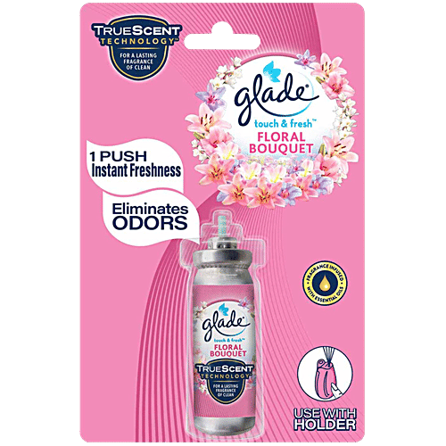 Glade Touch & Fresh Aerosol Air Freshener - Floral Perfection, 12 ml Instant Freshness
Eliminates Odours
Refreshes Ambience