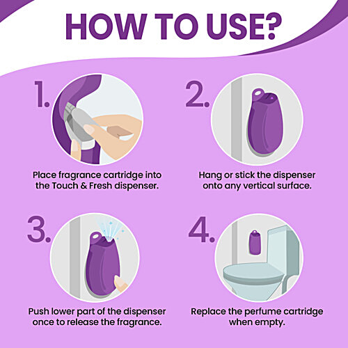 Glade Touch & Fresh Aerosol Air Freshener - Wild Lavender, 12 ml  One Touch Freshness
 Eliminates Odours
 Lasting Fragrance