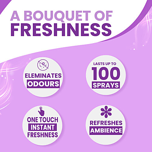 Glade Touch & Fresh Aerosol Air Freshener - Wild Lavender, 12 ml  One Touch Freshness
 Eliminates Odours
 Lasting Fragrance