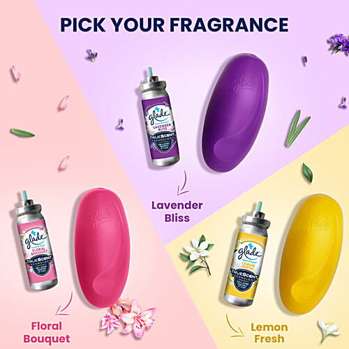 Glade Touch & Fresh Aerosol Air Freshener - Wild Lavender, 12 ml  One Touch Freshness
 Eliminates Odours
 Lasting Fragrance