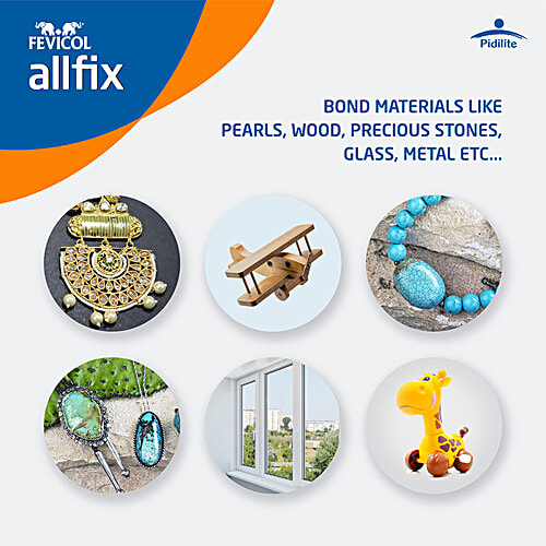 Fevicol Allfix Clear & Non-Staining All Purpose Adhesive, 20 ml Versatile
Waterproof