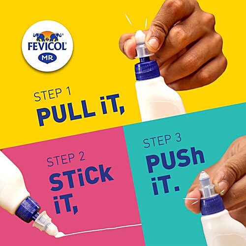 Fevicol MR General Purpose Adhesive, 200 g MR Adhesive For Arts, Crafts, Homes & Offices, Quick-Drying Formula, Mess Free Nozzle, Pen Like Grip