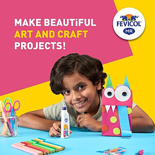 Fevicol MR General Purpose Adhesive, 200 g MR Adhesive For Arts, Crafts, Homes & Offices, Quick-Drying Formula, Mess Free Nozzle, Pen Like Grip