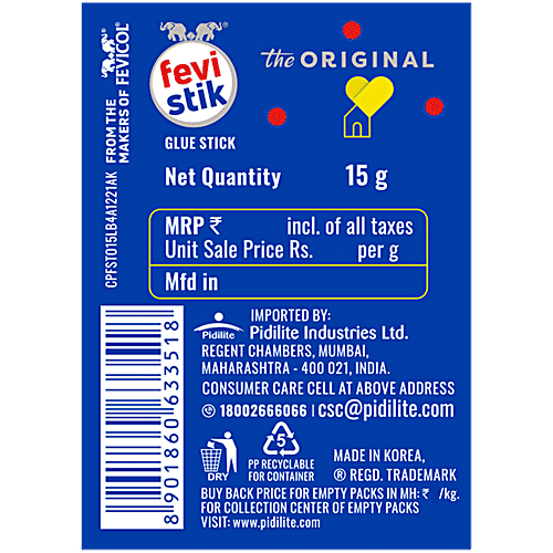 Fevistik Super Glue Stick, 8 g The Original, Non-Toxic, Transparent Adhesive, For Projects, DIY, Arts & Crafts