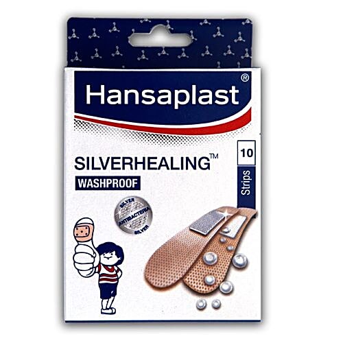 Buy Hansaplast Silver Healing Woundcare Plasterbandage 10 Pcs Online At
