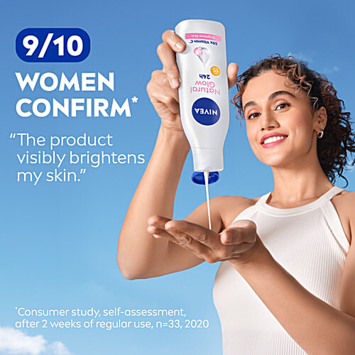 Nivea Natural Glow Cell Repair Body Lotion - SPF 15, 200 ml  