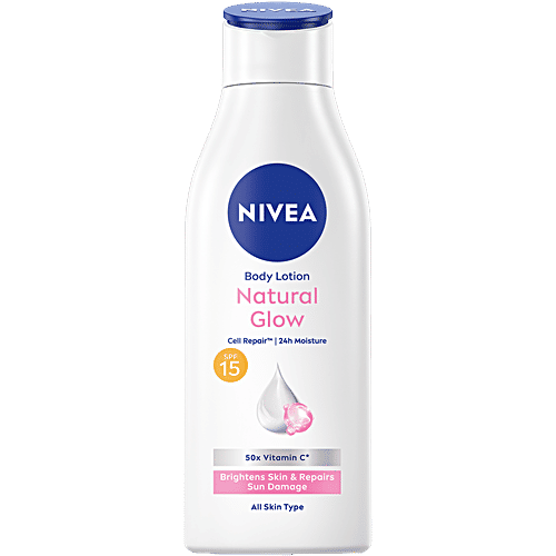 Nivea Natural Glow Cell Repair Body Lotion - SPF 15, 200 ml  