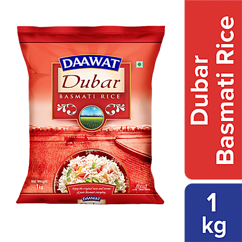 Daawat  Basmati Rice/Basmati Biyyam - Dubar, 1 kg Pouch 