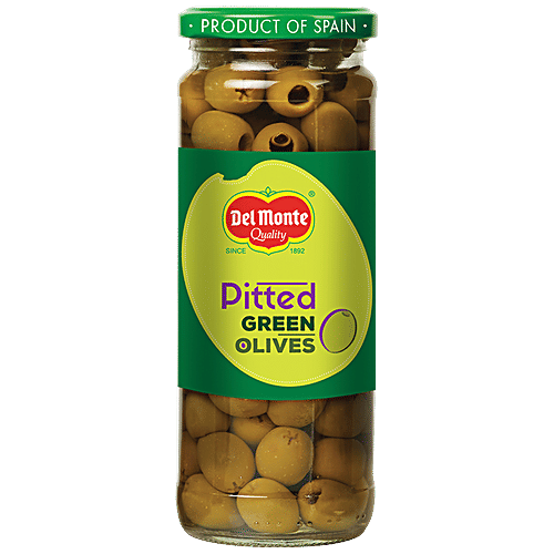 Buy Del Monte Green Olives Pitted 450 Gm Bottle Online At Best Price of