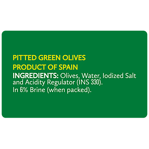 Buy Del Monte Green Olives Pitted 450 Gm Bottle Online At Best Price of Rs 270 bigbasket