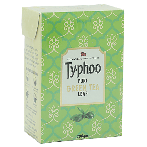 Buy Typhoo Green Tea Pure Leaf 200 Gm Carton Online At Best Price of Rs
