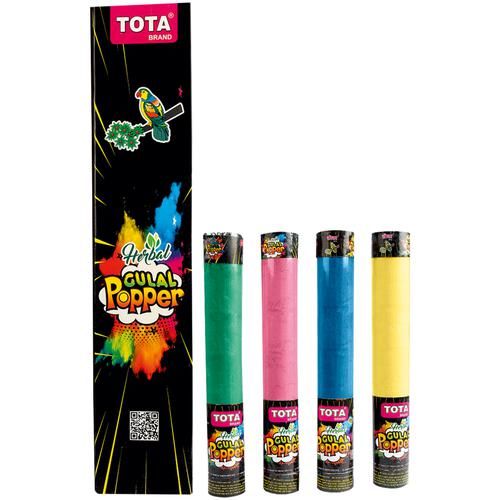 Tota Gulal Popper - For Holi, Assorted Colours, 1 pc
