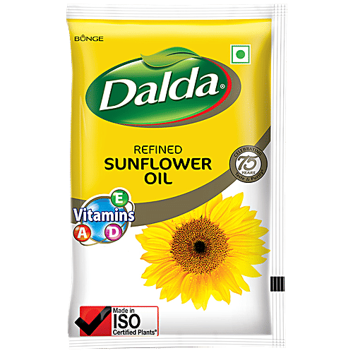 Buy Dalda Refined Imported Sunflower Oil 1 Ltr Pouch Online At Best