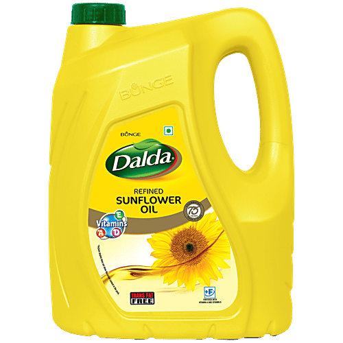Dalda  Refined Sunflower Oil, 4.2 kg  Zero Cholesterol