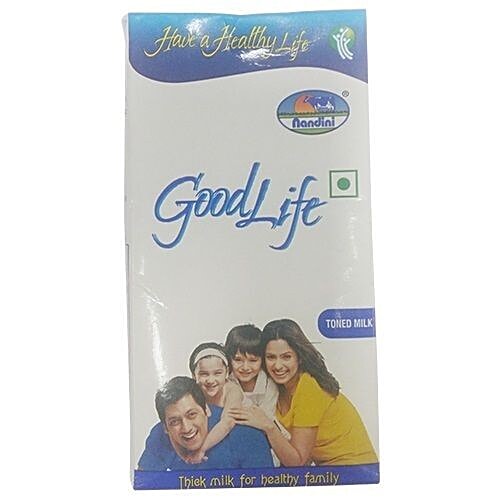 Nandini GoodLife UHT Treated Toned Milk, 500 ml Carton No Preservatives