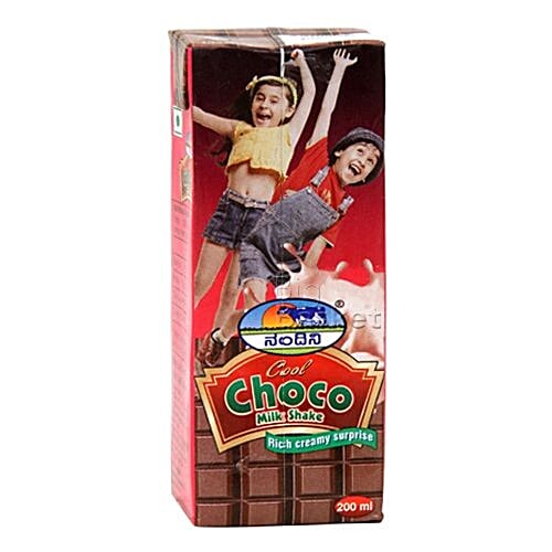 Nandini Cool - Choco Milk Shake, 200 ml Carton 
