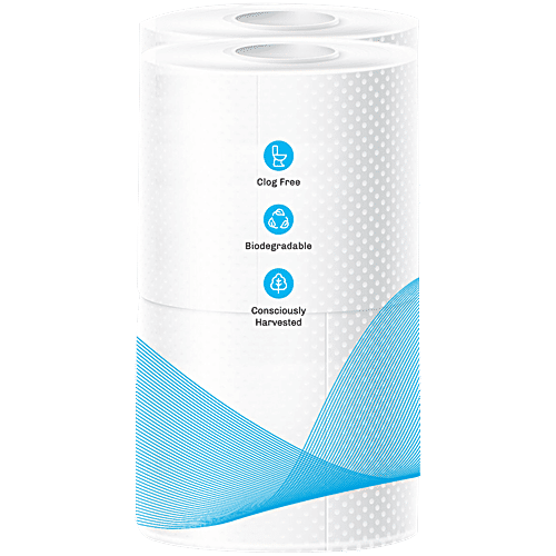 Premier 2 Ply Toilet Tissue Paper Rolls, 4 pcs (180 Pulls)