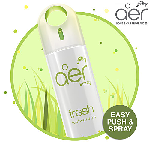 Godrej aer Home Air Freshener Spray - Fresh Lush Green, 240 ml  