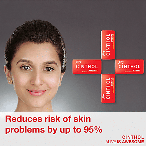 Cinthol Original Deodorant & Complexion Soap, 100 g  