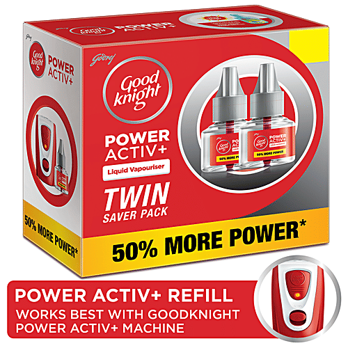 Good knight Power Activ+ - Mosquito Repellent Refill, 45 ml (Pack of 2) 