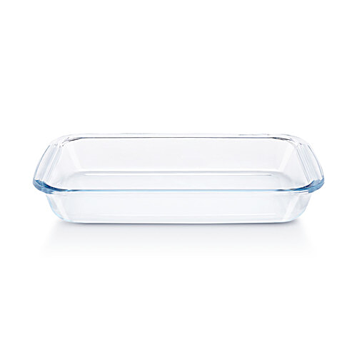 Borosil Rectangular Glass Baking Microwave Safe & Oven Safe Dish - Borosilicate Glass, Transparent, 1.5 L  Freezer Safe & Dishwasher Safe