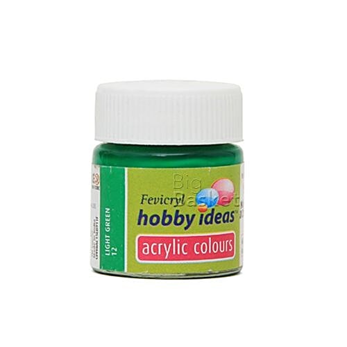 Buy Fevicryl Hobby Ideas Acrylic Colours Light Green 15 Ml Online at