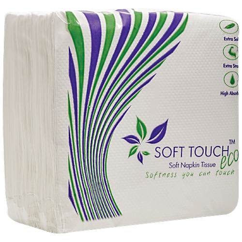Buy Soft Touch Napkins Eco 100 Pcs Pouch Online At Best Price of Rs 70