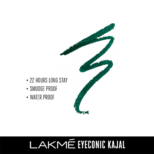 Lakme Eyeconic Kajal, 0.35 g Regal Green 