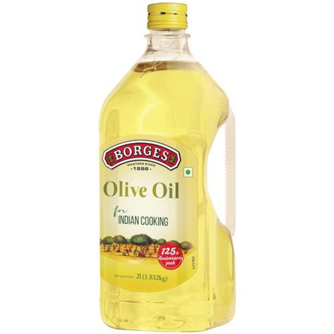 BORGES Olive Oil - For Indian Cooking, 2 l Pet Bottle