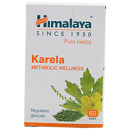 Himalaya Wellness Karela - Tablets (Wellness), 60 pcs Bottle Regulates Glucose