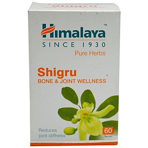 Himalaya Wellness Shigru - Tablets (Wellness), 60 pcs Bottle Bone & Joint Wellness
