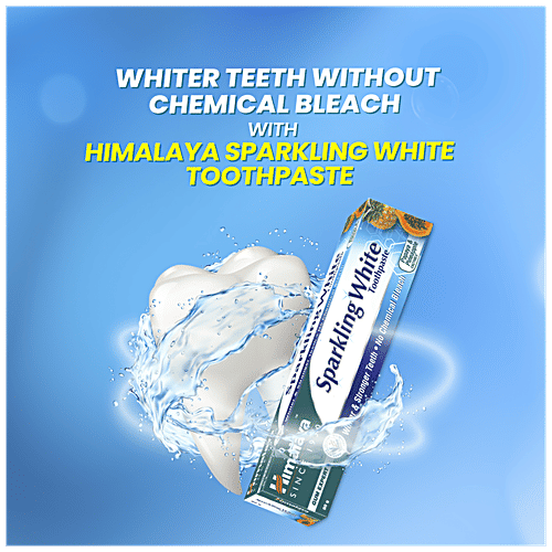 Himalaya Sparkling White Toothpaste, 150 g  Free From Parabens & No Chemical Bleach