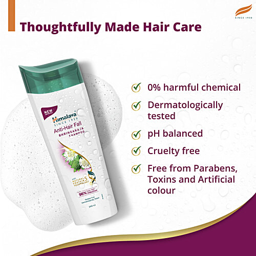 Himalaya Anti-Hair Fall Shampoo With Bhringaraja, For All Hair Types, 80 ml  