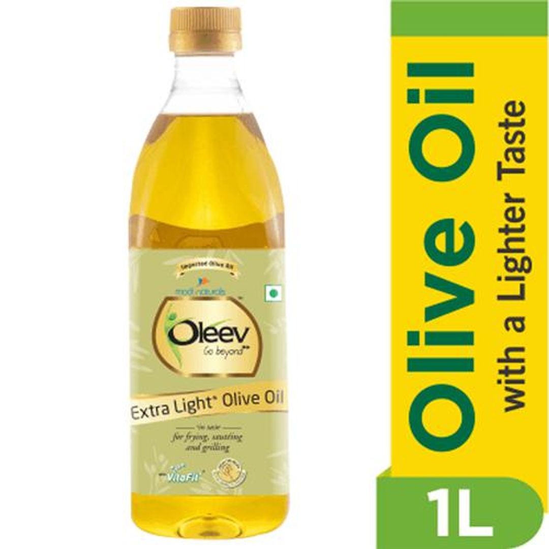 Oleev Extra Light Olive Oil - Frying, Sauteing & Grilling, 1 L 