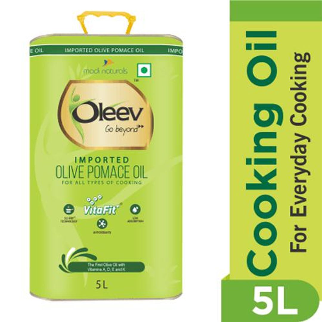 Oleev Pomace Olive Oil - For All Types Of Cooking, 5 L 