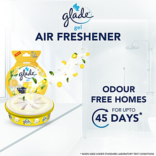 Glade Air Freshener Gel - Lemon Fresh, 75 g  Eliminate Odour & Freshens