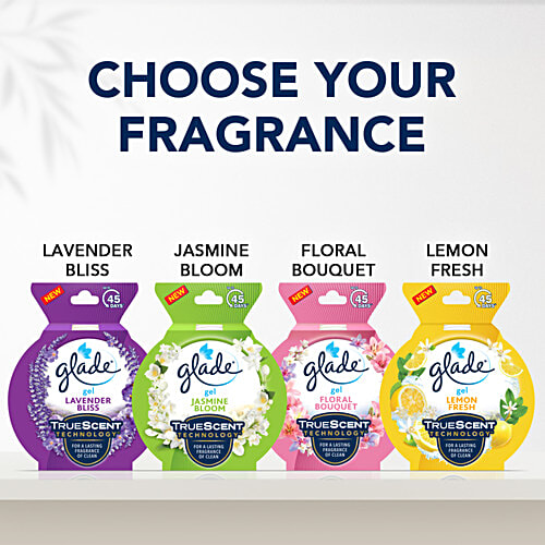 Glade Air Freshener Gel - Lemon Fresh, 75 g  Eliminate Odour & Freshens