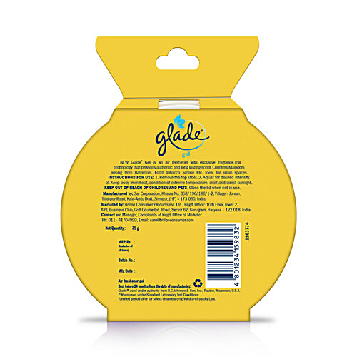 Buy Glade Air Freshener Gel Fresh Lemon 70 Gm Online at the Best Price