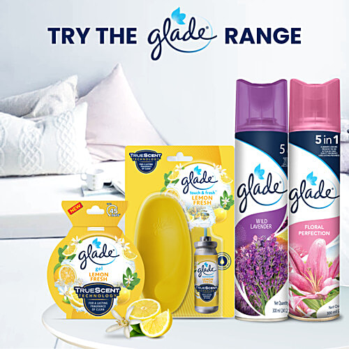 Glade Air Freshener Gel - Lemon Fresh, 75 g  Eliminate Odour & Freshens