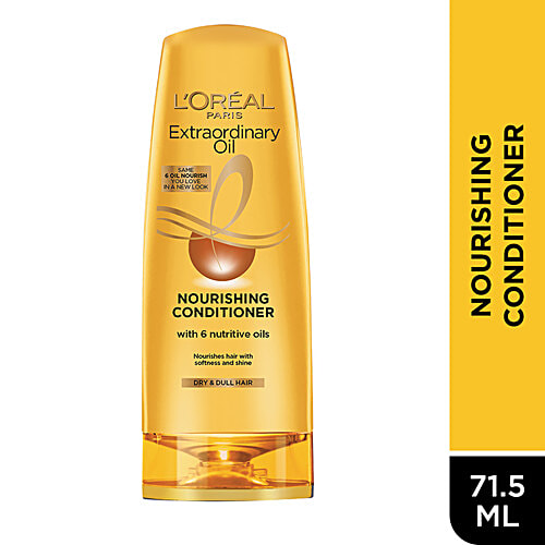 L'Oreal Paris Extraordinary Oil Nourishing Conditioner For Dry & Dull Hair, 71.5 ML 6 Nutritive Oils