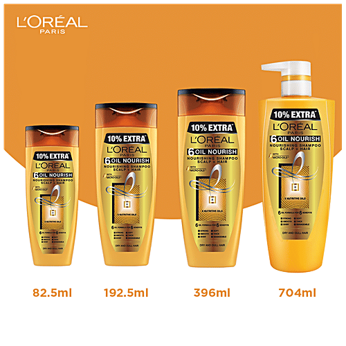 Loreal Paris 6 Oil Nourish Shampoo, 75 ml
