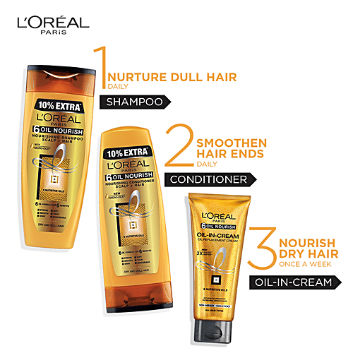 Loreal Paris 6 Oil Nourish Shampoo, 75 ml