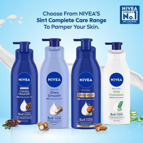 NIVEA Extra Whitening Cell Repair SPF 15 Body Lotion - All Skin Types, 50X Vitamin C, Visible Results In 2 Weeks, 400 ml  Visible Results In 2 Weeks