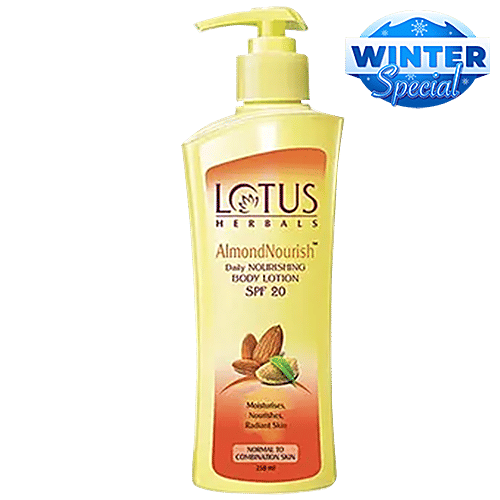 Buy Lotus Herbals Almond Nourish Daily Nourishing Body Lotion Spf 20