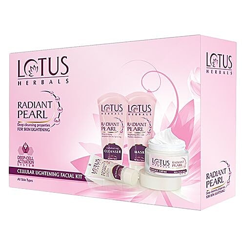 Lotus Herbals Radiant Pearl Cellular Lightening Facial Kit, 1 pc  