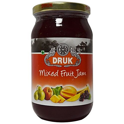 Buy Druk Jam Mixed Fruit 500 Gm Bottle Online at the Best Price of Rs