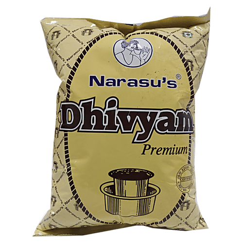 Narasus Coffee - Dhivyam Premium, Coarse Ground Filter Coffee, 500 g Pouch 