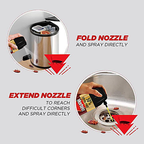 Mortein Cockroach Killer Spray With Target Nozzle, 625 ml  